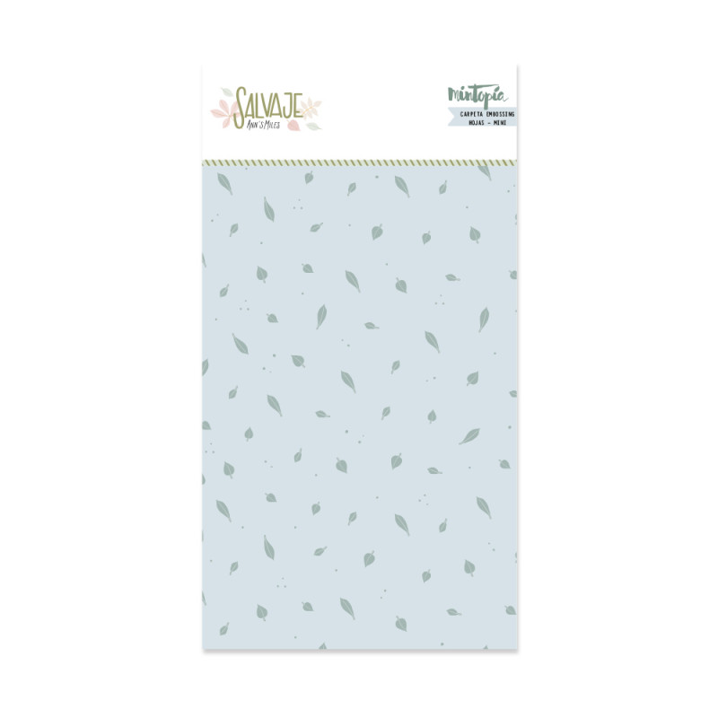 Carpeta de embossing mini 3"x5" Hojas SALVAJE de Mintopía