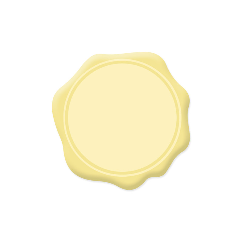 Sello de lacre sin mango neutro 2 cm de Mintopía