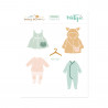 Troquel ropita 2 Baby Bloom de Mintopía