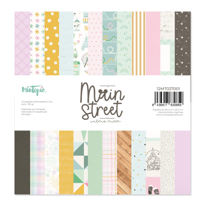 Stack 12"x12" Main Street de Mintopía
