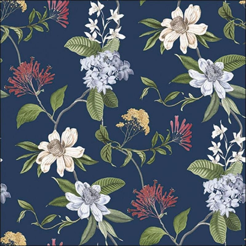 Servilleta 33 x 33 Floral Mix Blue