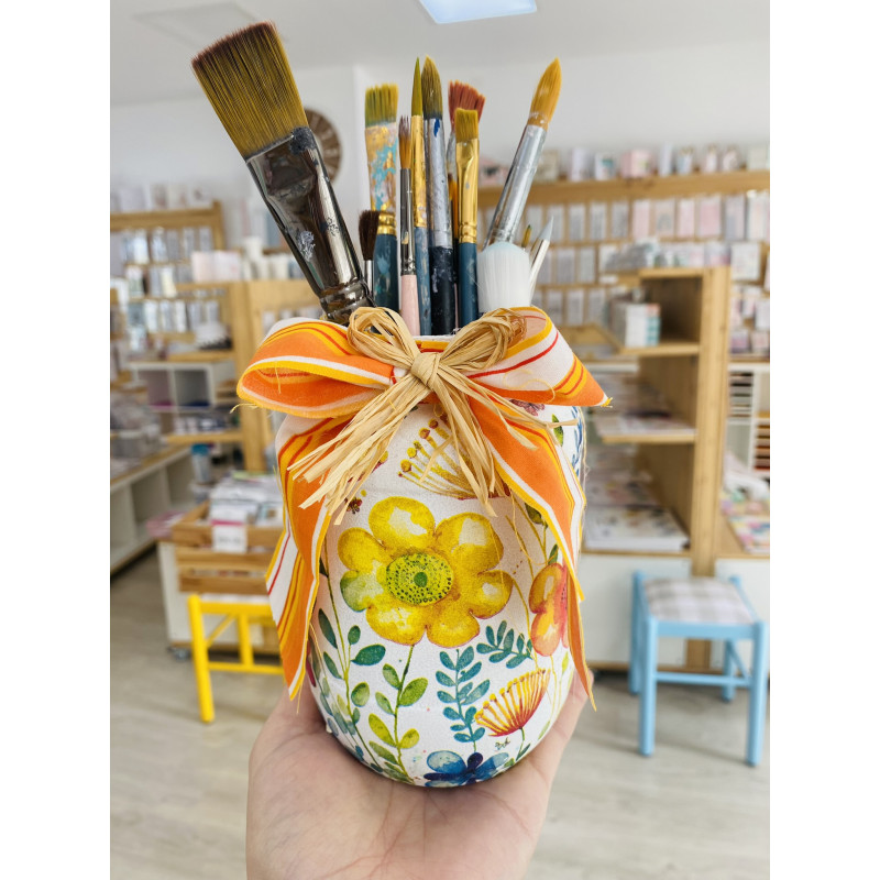 Taller Online Bote Cristal con Decoupage "SOLO VIDEO"