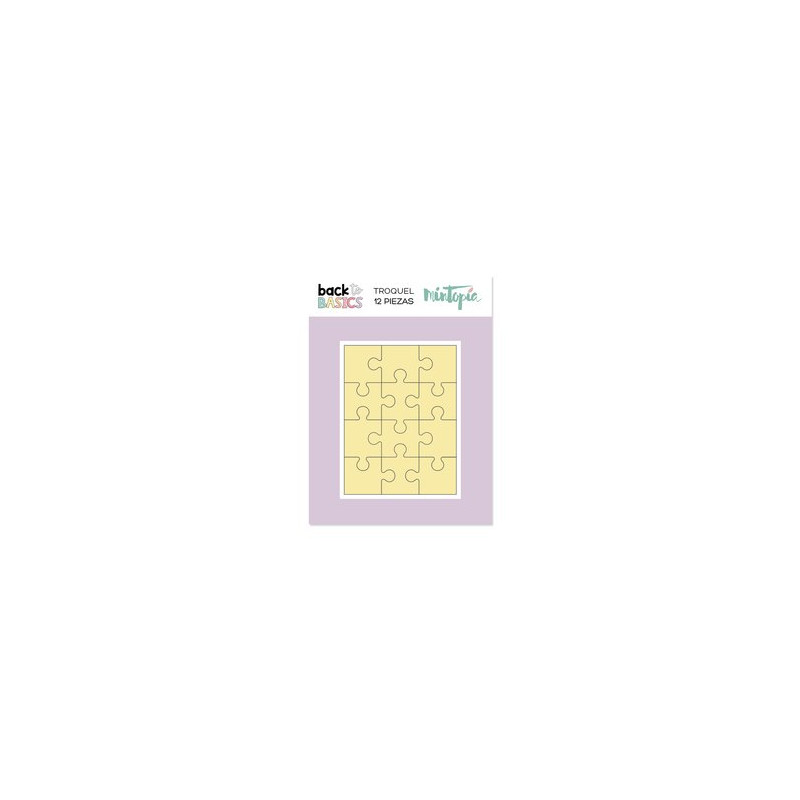 Troquel Puzzle 3"x4" Back to Basics de Mintopía
