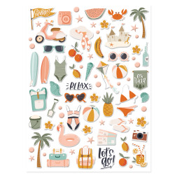 Pegatinas Puffy ilustraciones Pensacola de Mintopía