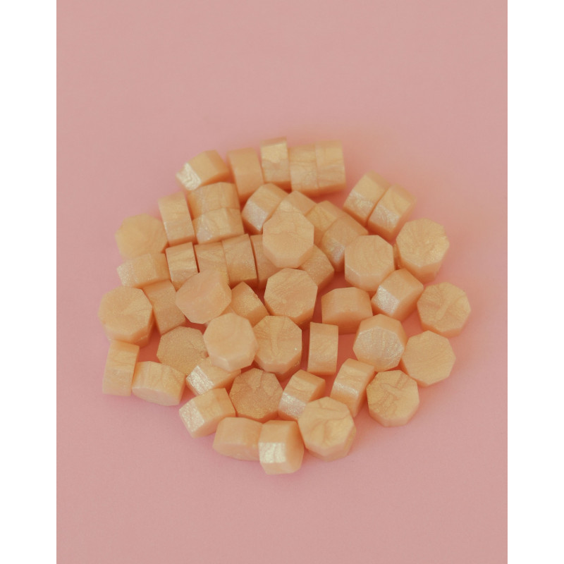 Set de perlas de lacre Shinning 35 gr Amarillo pastel de Mintopía