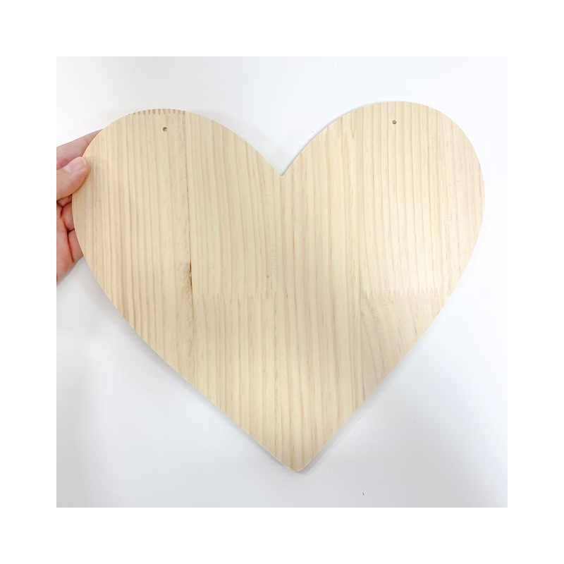 Corazón de madera 30cm