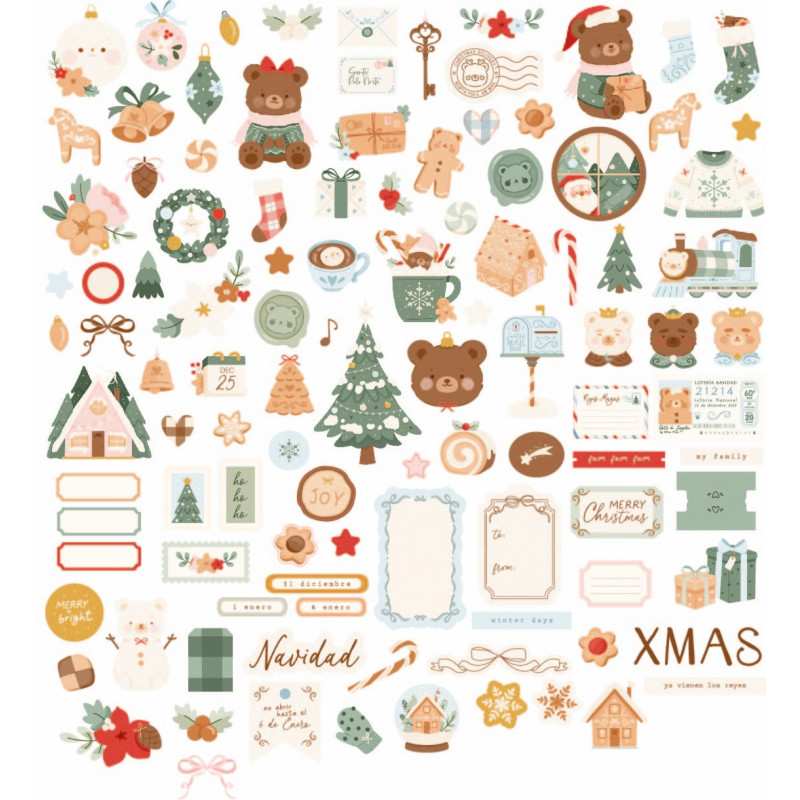 Die cuts Holly Jolly de Mintopía