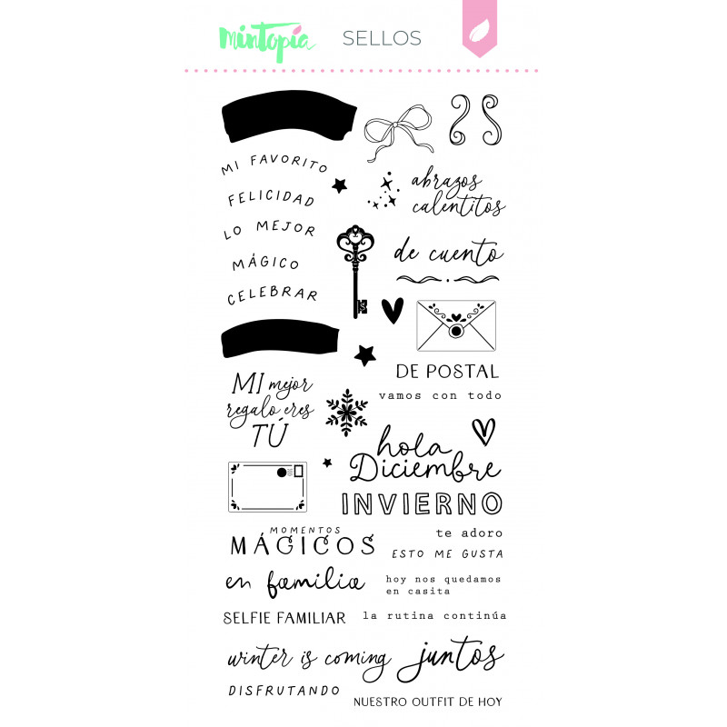 Set de sellos Holly Jolly Invierno de Mintopía