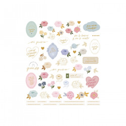 Die cuts con foil EDELWEISS de Lora Bailora