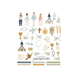 Die cuts comunión EDELWEISS de Lora Bailora
