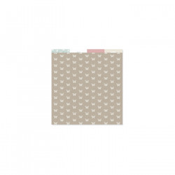 Bloc de 24 papeles estampados a una cara 30,5x30,5 cm EDELWEISS de Lora Bailora