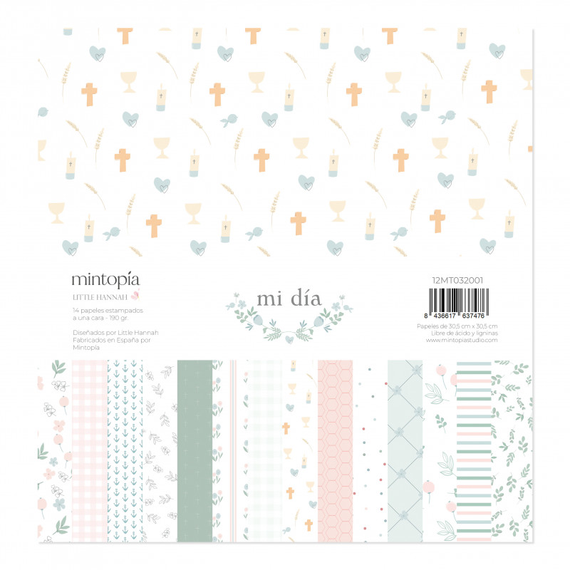 Stack 12"x12" Mi día Little Hannah