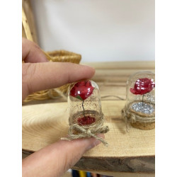 Mini cúpula con rosa GRANDE