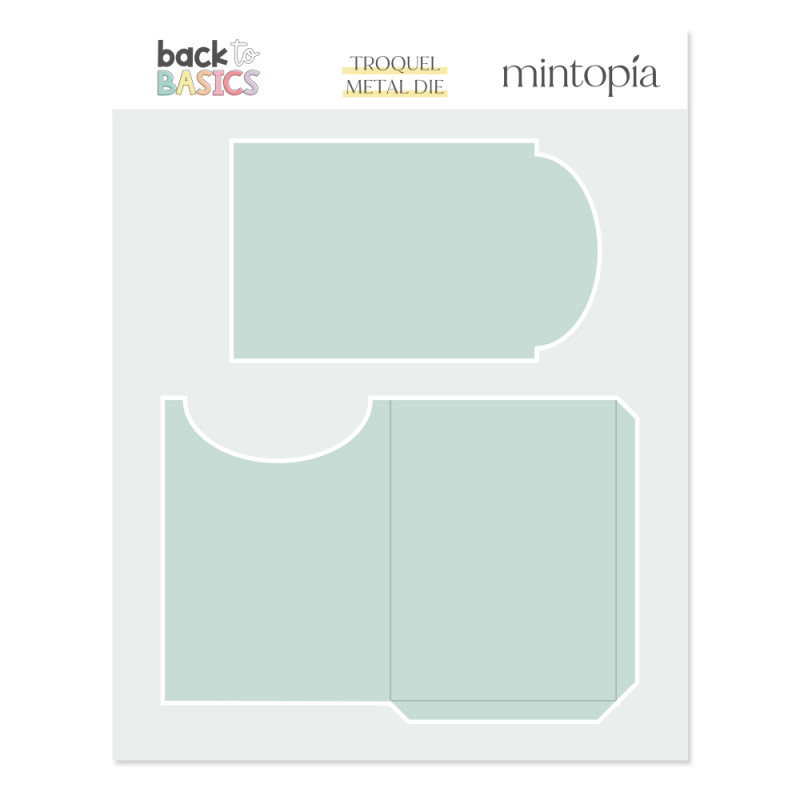 Troquel Back to Basics Tarjeta journaling con bolsillo 3x4