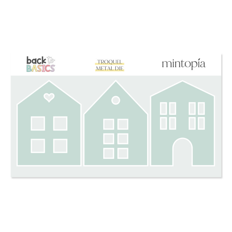 Troquel Back to Basics Casas 3"x4"