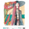 TRANSFER DTF TEXTIL 25x30cm. Boho Girl 1