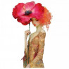 TRANSFER DTF TEXTIL 25x30cm. Dama Dorada 2