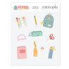 Troquel Ilustraciones School Days Mintopía