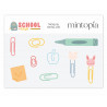 Troquel Lápices y clips School Days Mintopía