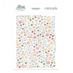Pegatinas puffy flores A...