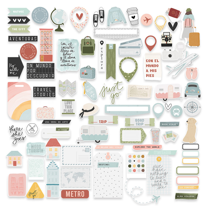Die cuts A volar Travel Stories Mintopía