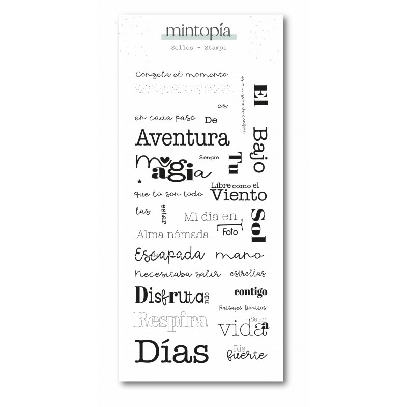 Sello Frases castellano Viviendo Outdoors