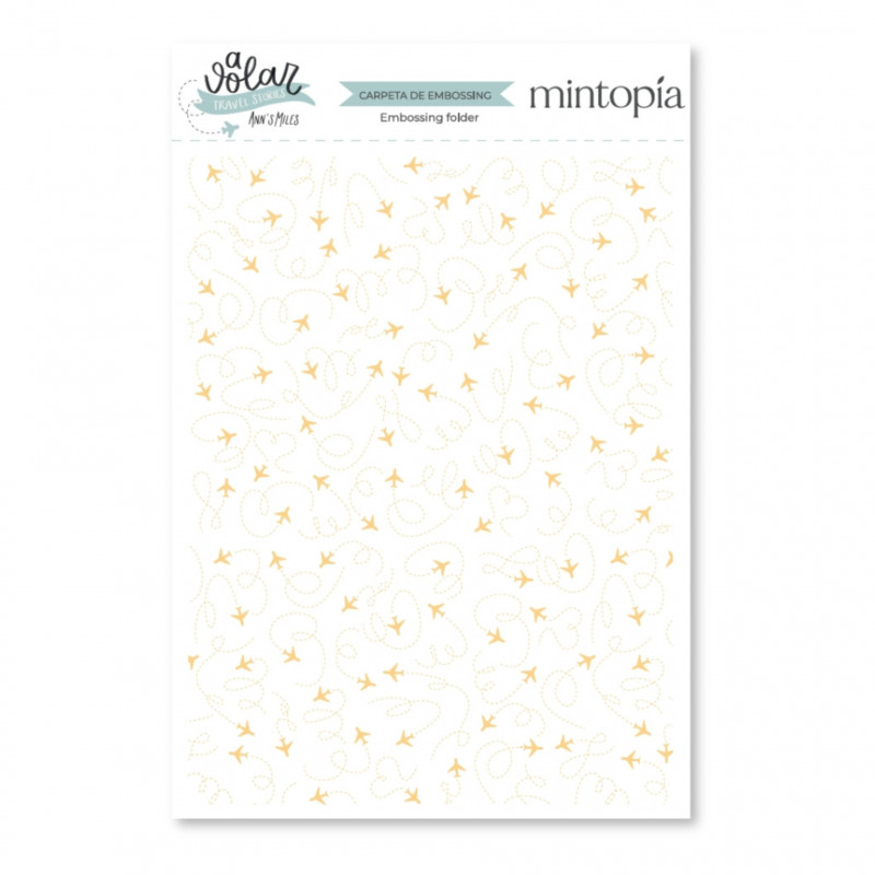 Carpetas de embossing 6"x8" Aviones A volar - Travel Stories Mintopía