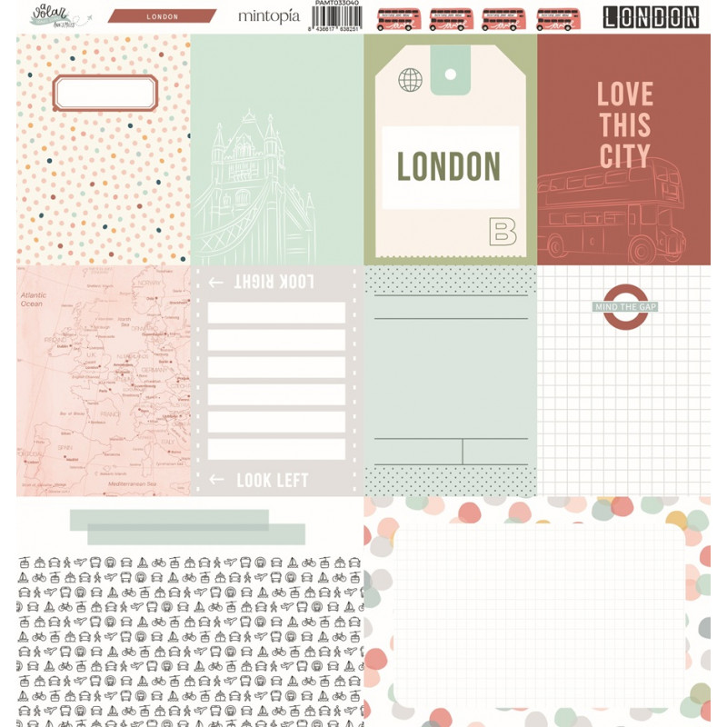 Papel tarjetas A volar - Travel Stories Londres