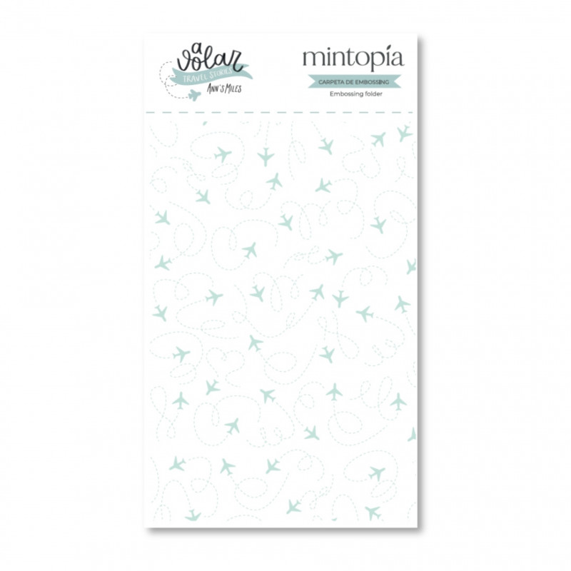 Carpetas de embossing 3"x5" Aviones A volar - Travel Stories Mintopía