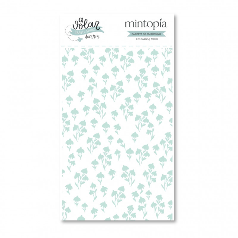 Carpetas de embossing 3"x5" Flores A volar - Travel Stories Mintopía