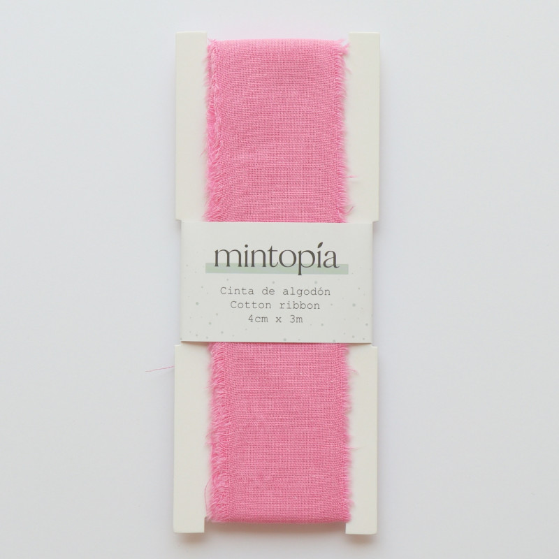 Cinta de algodón Mintopía 4 cm x 3 m Bubblegum