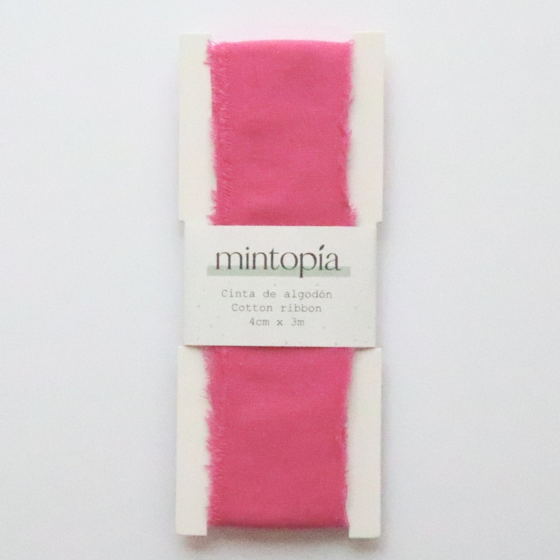 Cinta de algodón Mintopía 4 cm x 3 m Fuchsia
