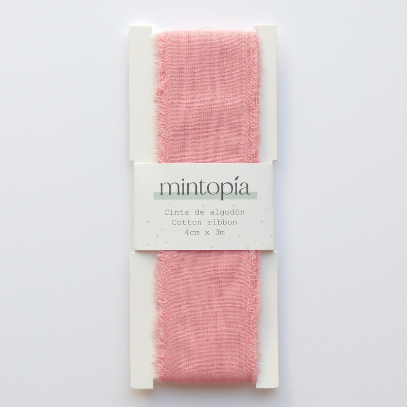 Cinta de algodón Mintopía 4 cm x 3 m Ballerina Pink