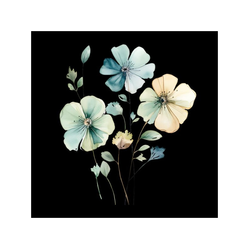 TRANSFER FLORES AZULES de Colorín Colorado