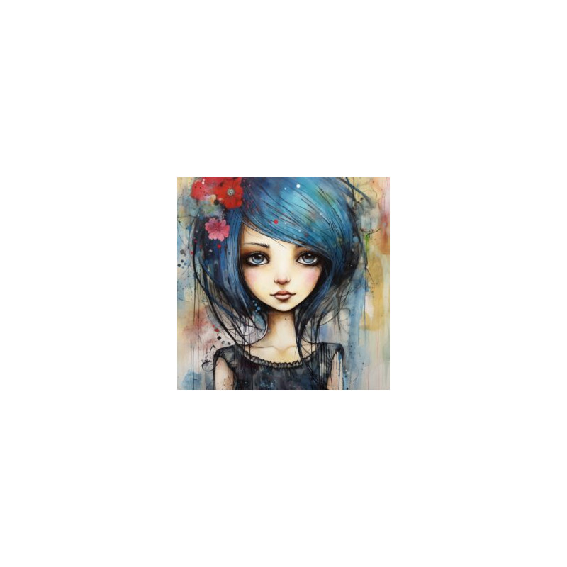 TRANSFER NIÑA PELO AZUL de Colorín Colorado