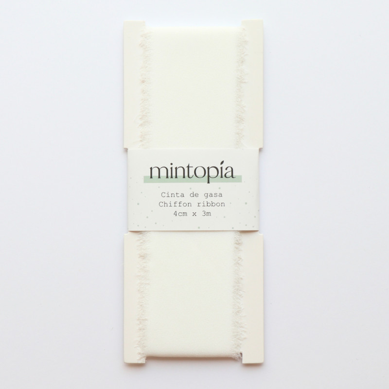 Cinta de gasa Mintopía 4 cm x 3 m White