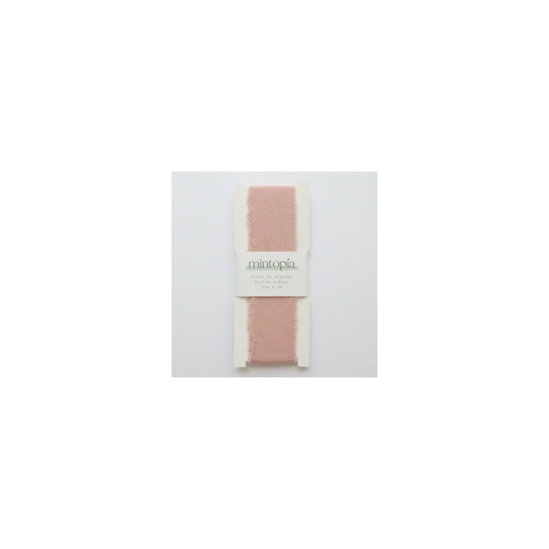 Cinta de algodón Mintopía 4 cm x 3 m Pale Pink