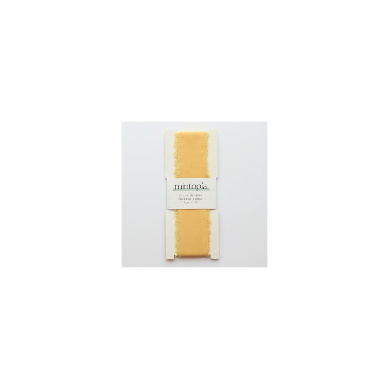 Cinta de gasa Mintopía 4 cm x 3 m Pale Yellow