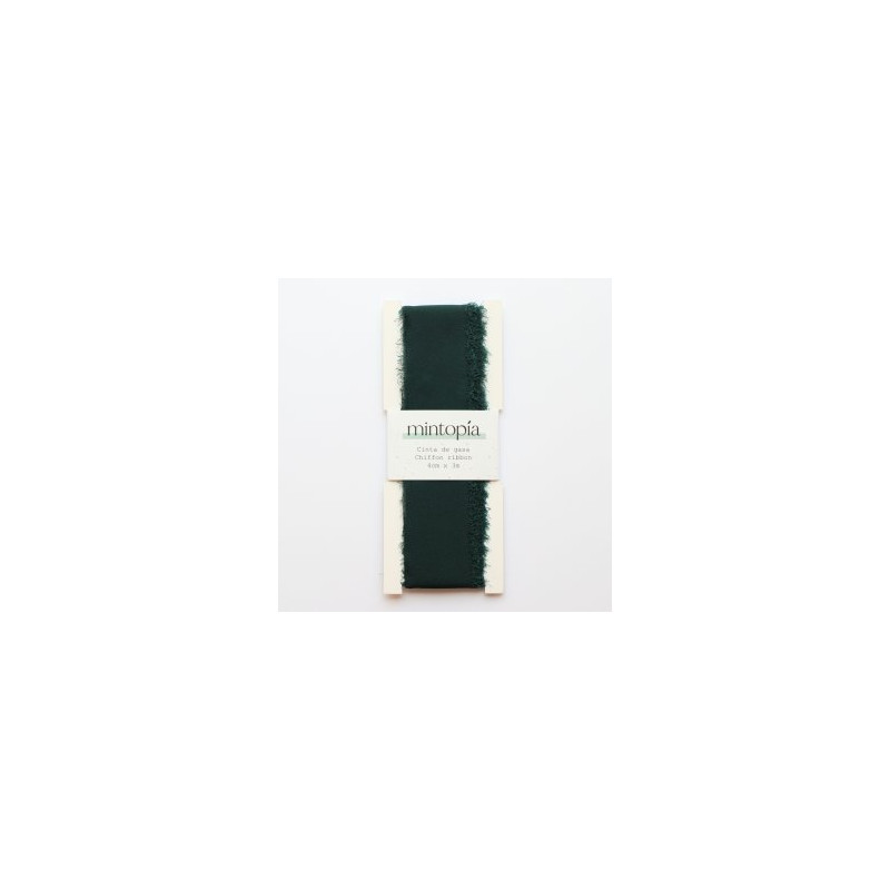 Cinta de gasa Mintopía 4 cm x 3 m Forest Green