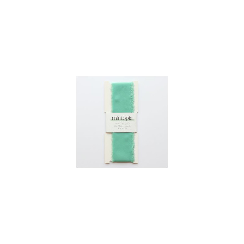 Cinta de gasa Mintopía 4 cm x 3 m Pale Teal