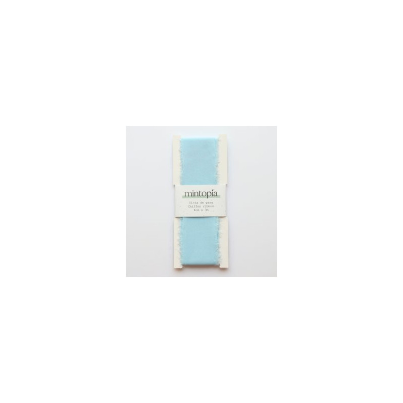 Cinta de gasa Mintopía 4 cm x 3 m Baby Blue