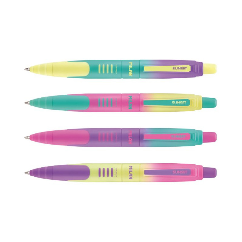 Bolígrafo Sunset Compact tapón lila