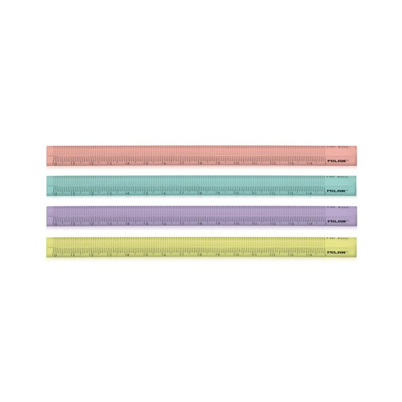 Regla triangular 15cm  amarillo