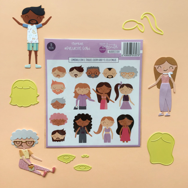 TROQUEL PELUCAS GABI - COL. INFINITA - SCRAPBOOKING