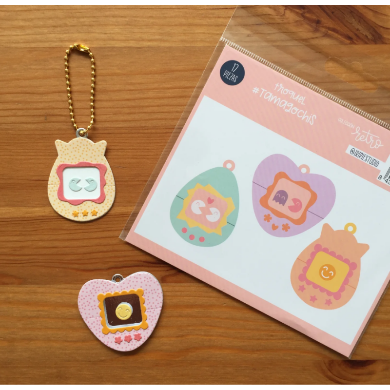 TROQUEL TAMAGOCHIS - RETRO - SCRAPBOOKING