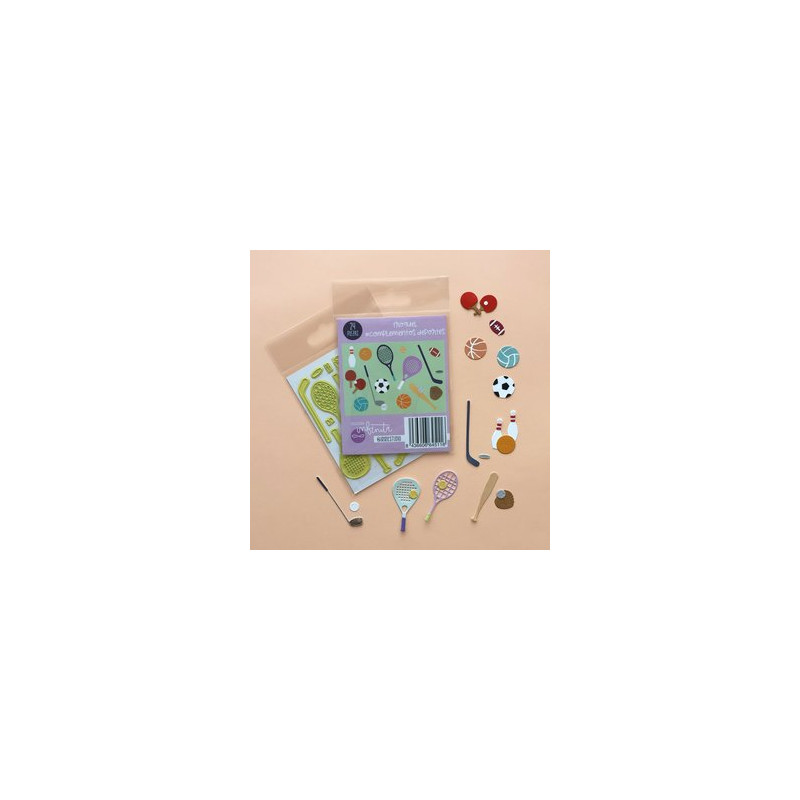 TROQUEL COMPLEMENTOS DEPORTES - BBC Y EVENTOS - COL. INFINITA - SCRAPBOOKING