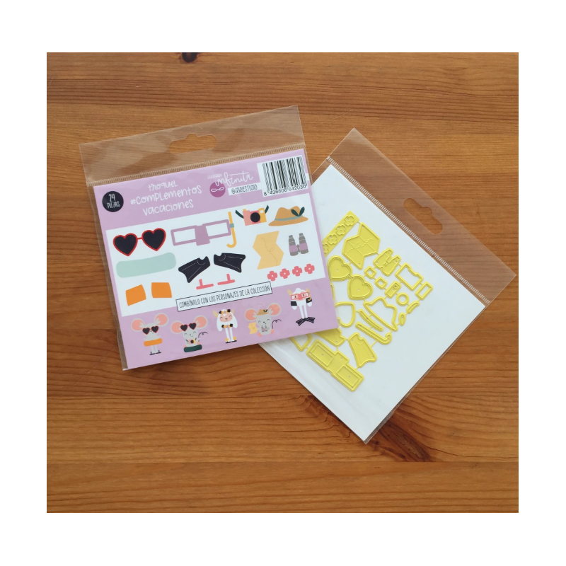 TROQUEL COMPLEMENTOS VACACIONES - COL. INFINITA - SCRAPBOOKING
