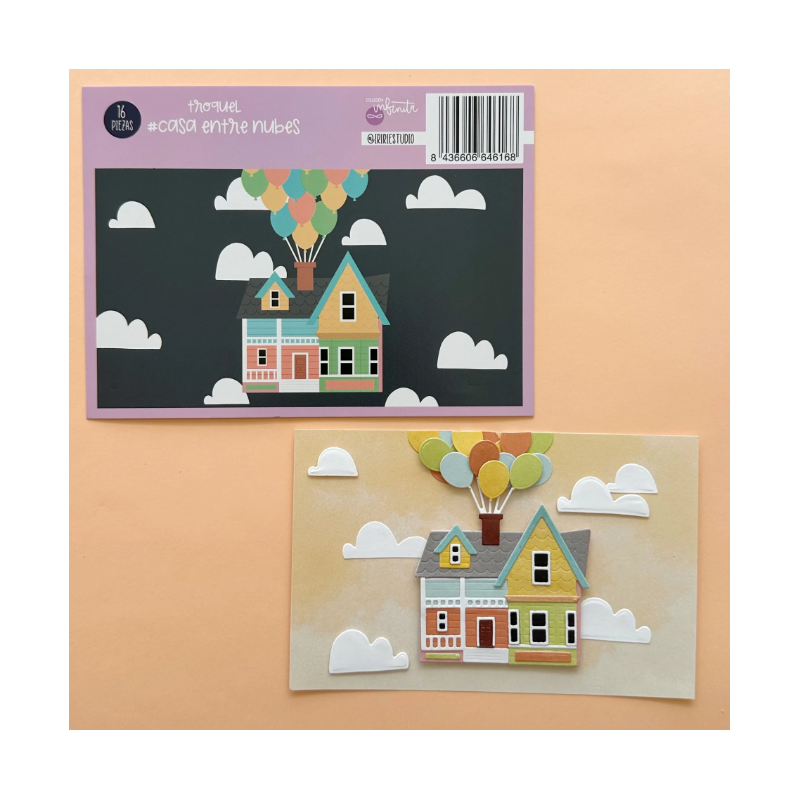 TROQUEL CASA ENTRE NUBES - COL. INFINITA - SCRAPBOOKING