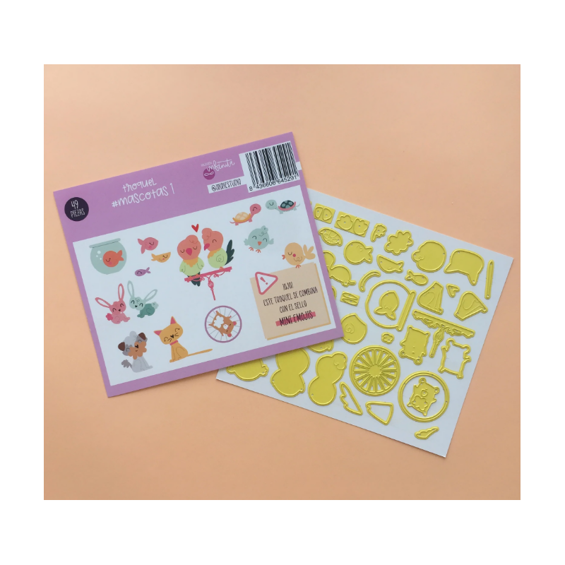 TROQUEL MASCOTAS 1 - COL. INFINITA - SCRAPBOOKING