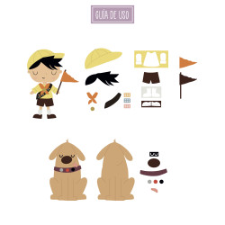 TROQUEL COMPLEMENTOS ENTRE NUBES NOA Y GABI - COL. INFINITA - SCRAPBOOKING